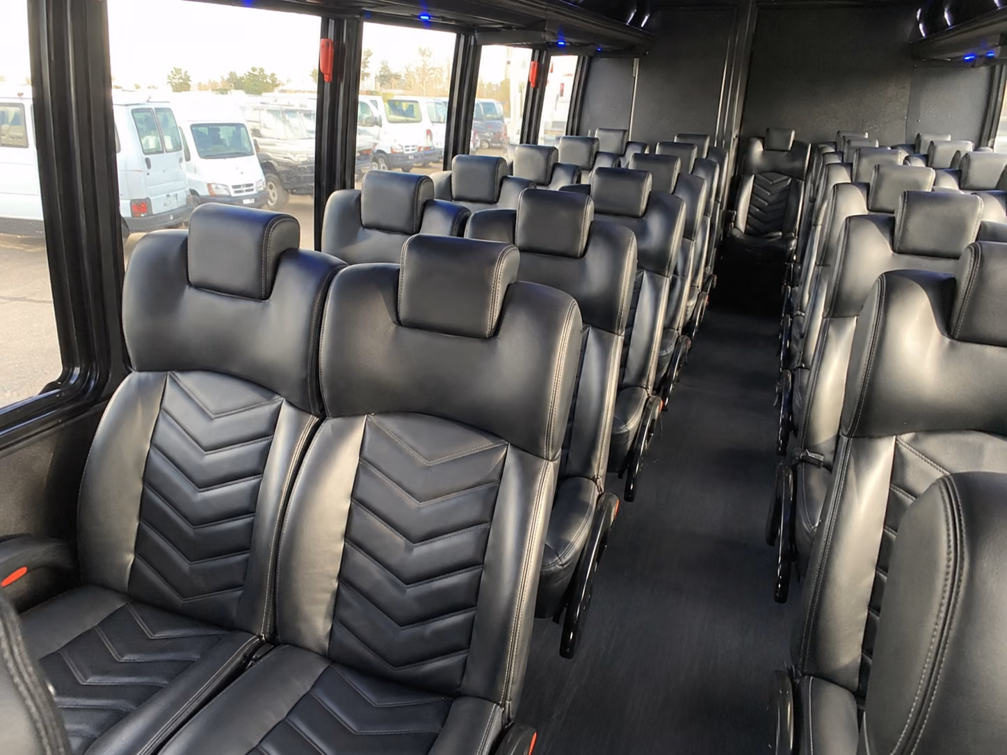 clovis 18 passenger minibus inside