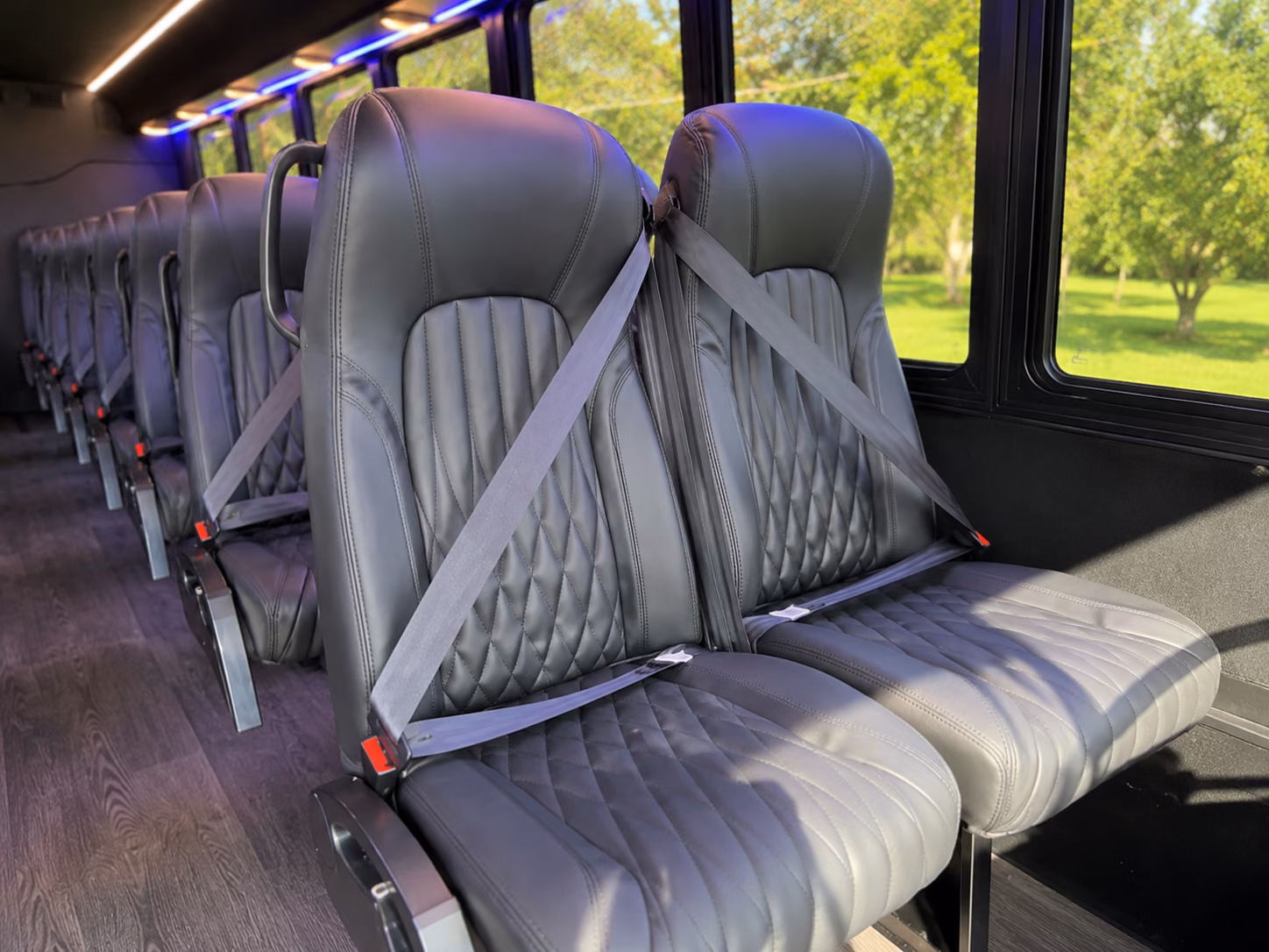 clovis 18 passenger minibus interior