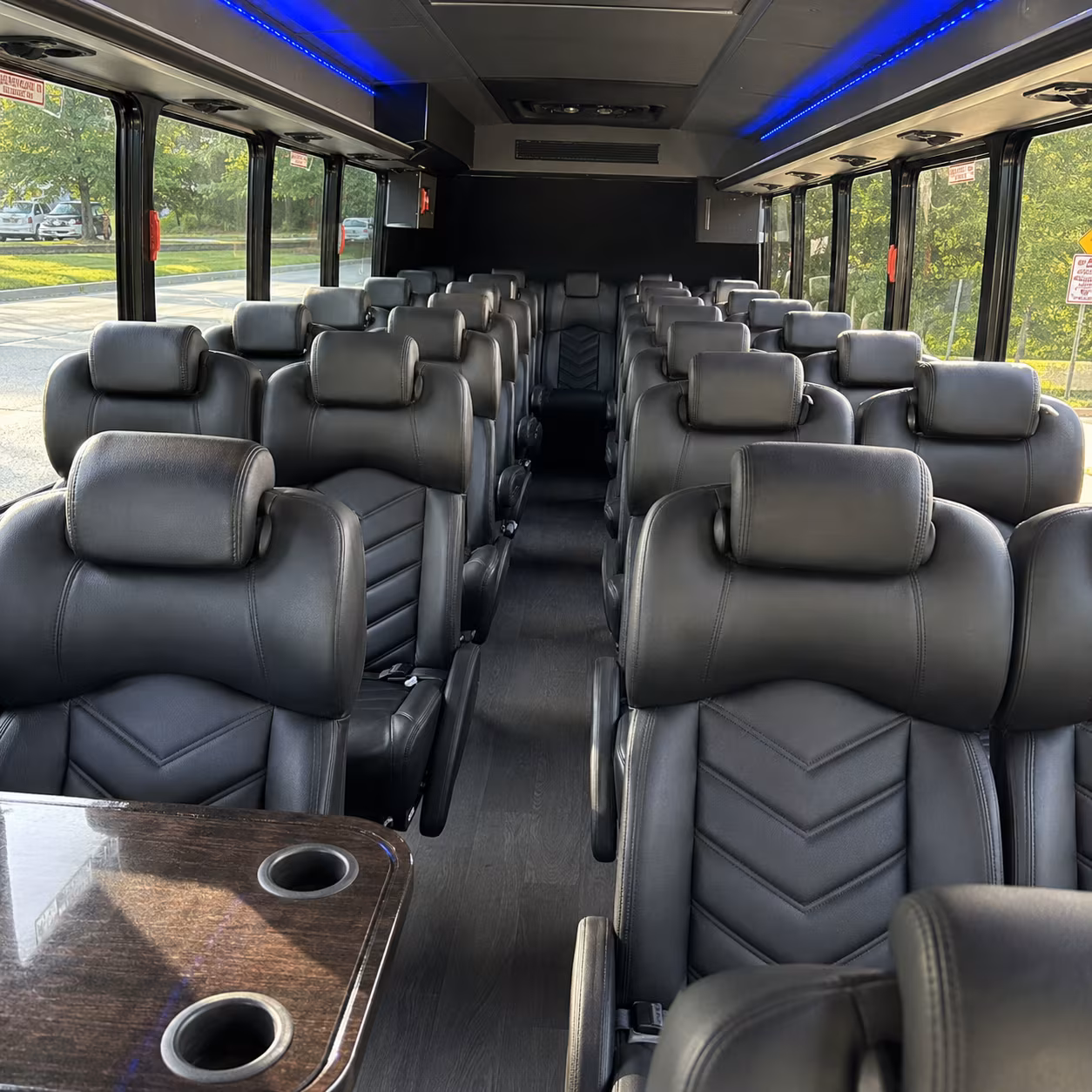 clovis 25 passenger minibus interior