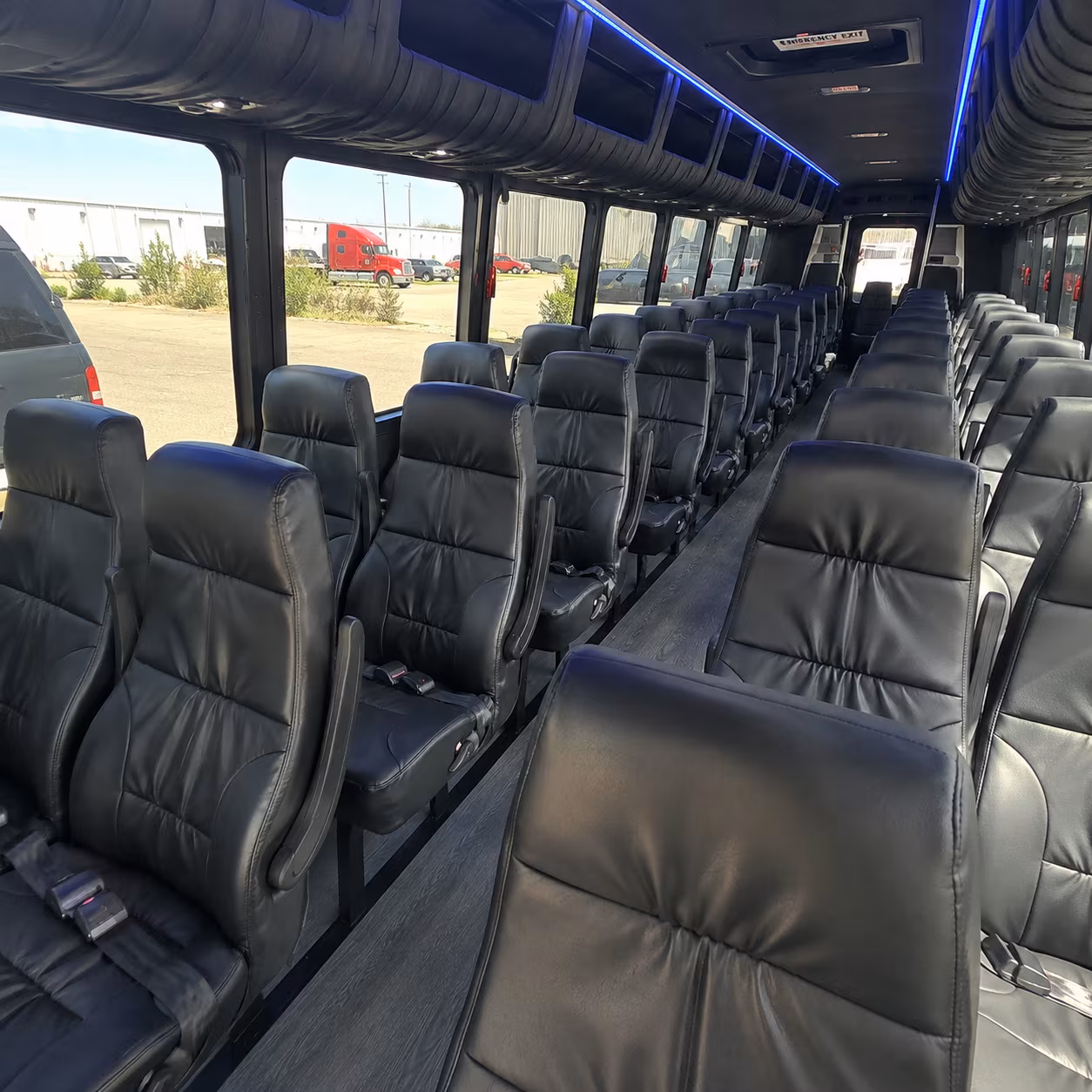 clovis 28 passenger minibus inside