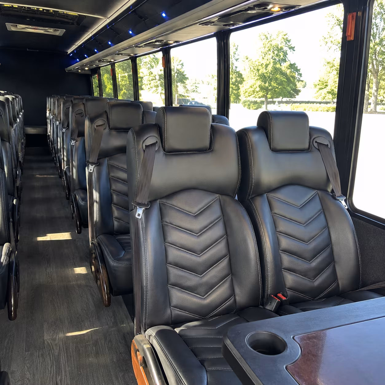 clovis 28 passenger minibus interior