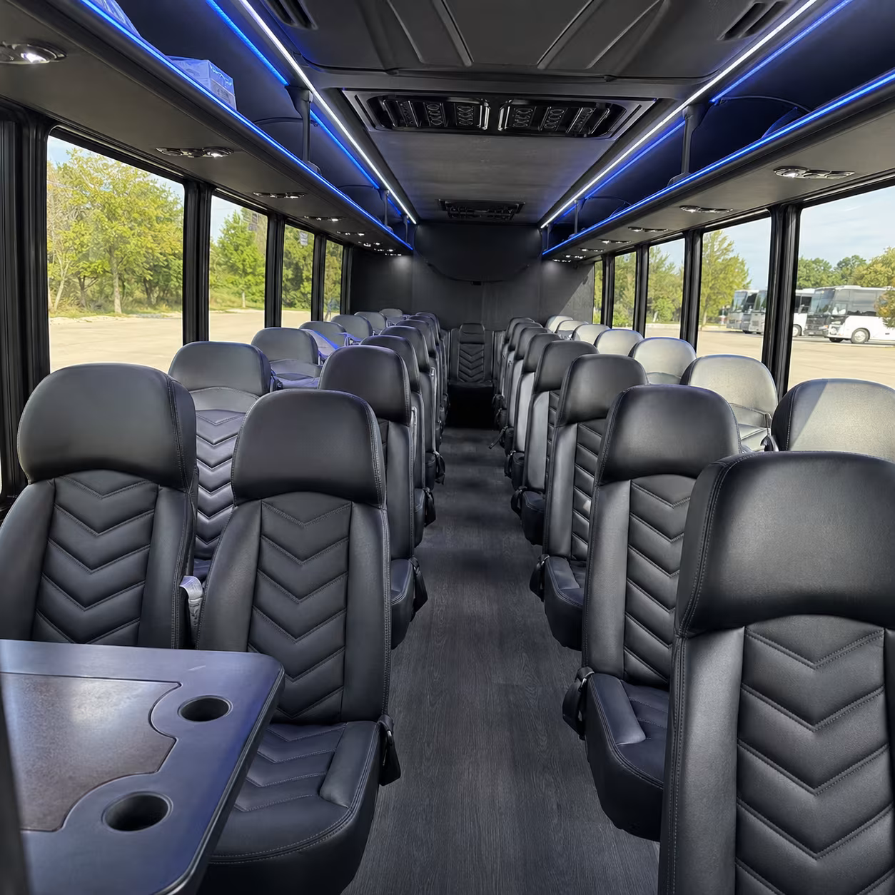 clovis 30 passenger minibus interior
