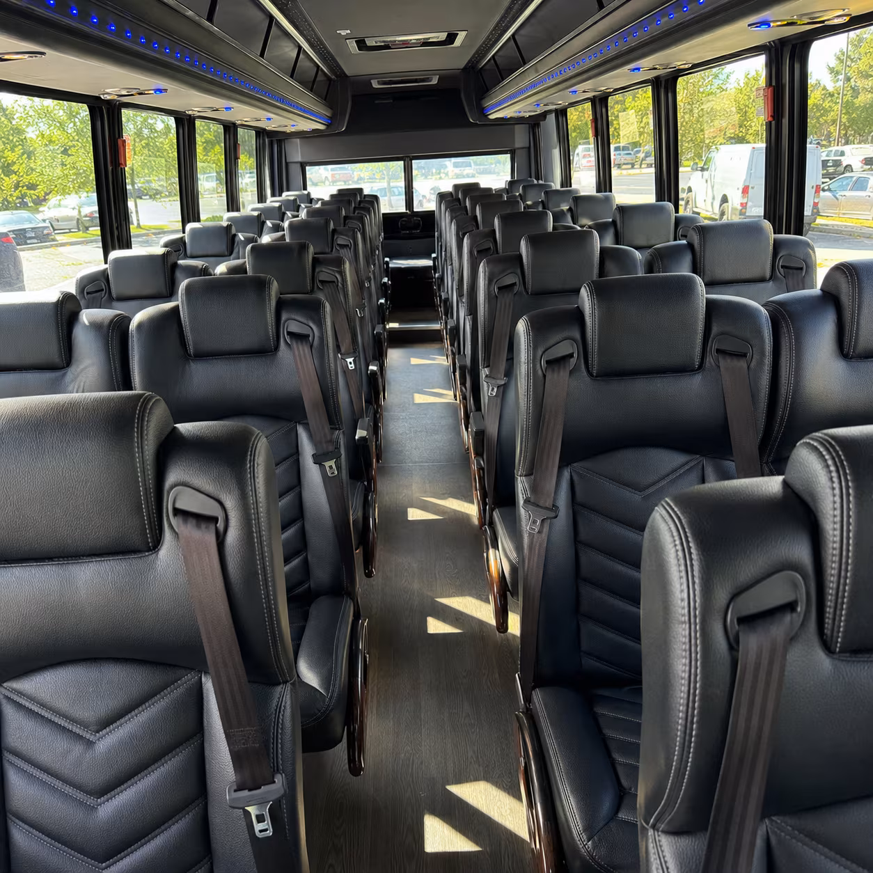 clovis 35 passenger minibus inside