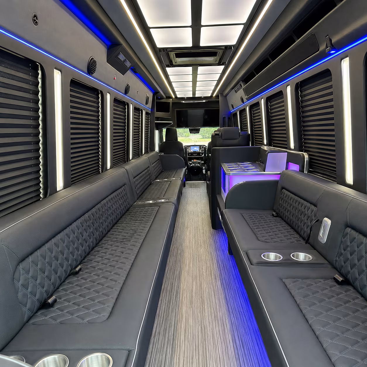 clovis party bus inside