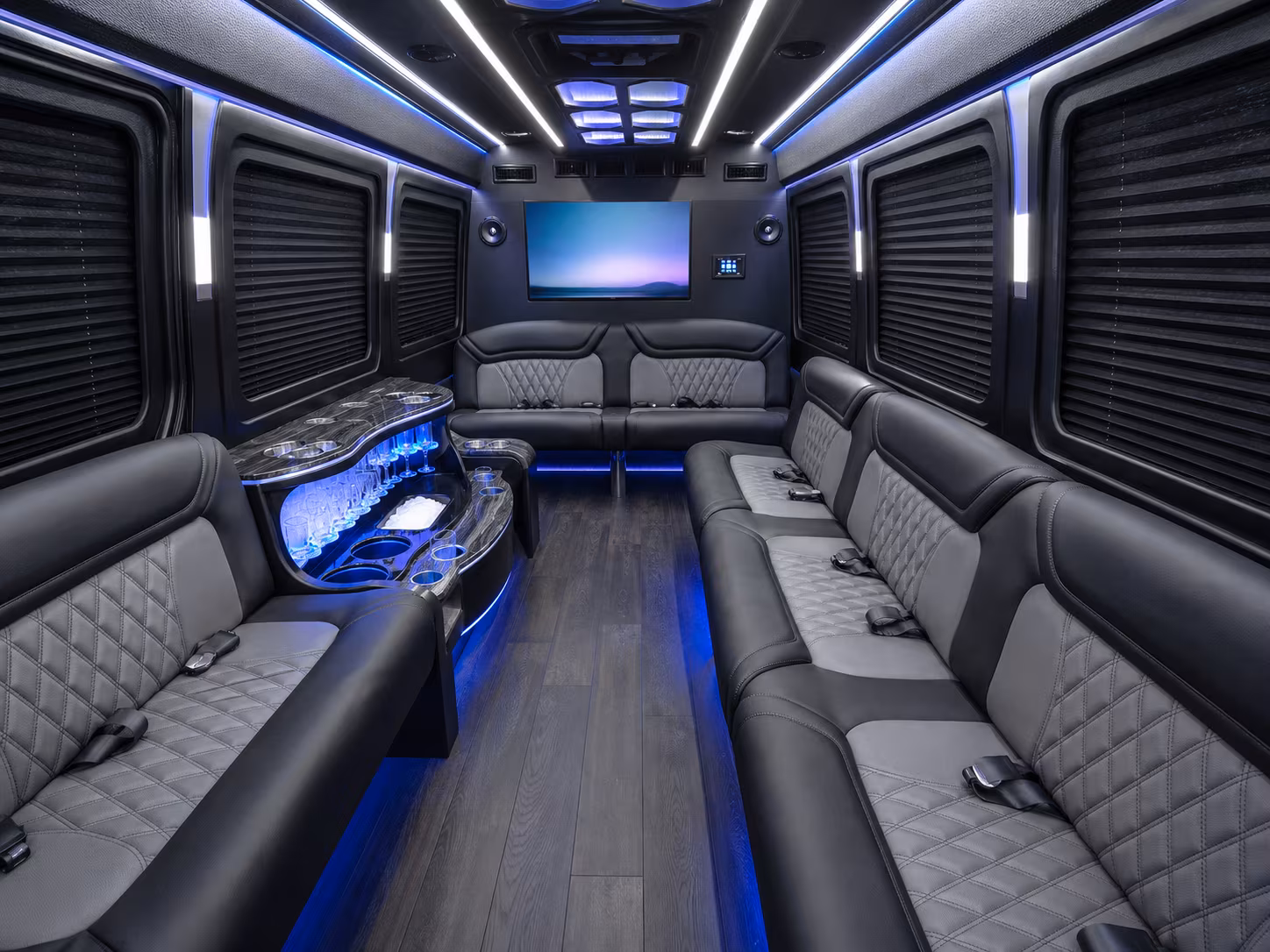 clovis sprinter limousine inside
