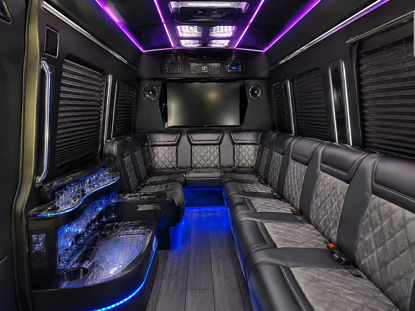 clovis sprinter limousine interior