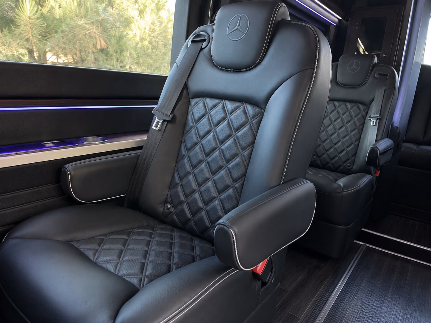 clovis sprinter van with driver inside