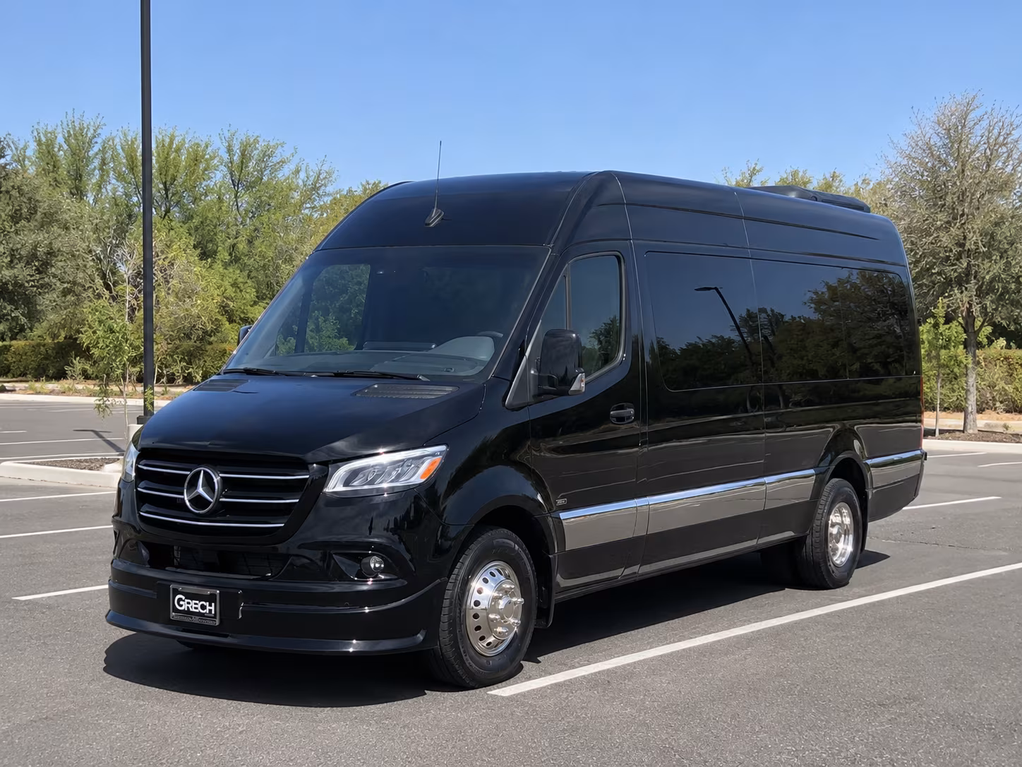clovis sprinter van with driver