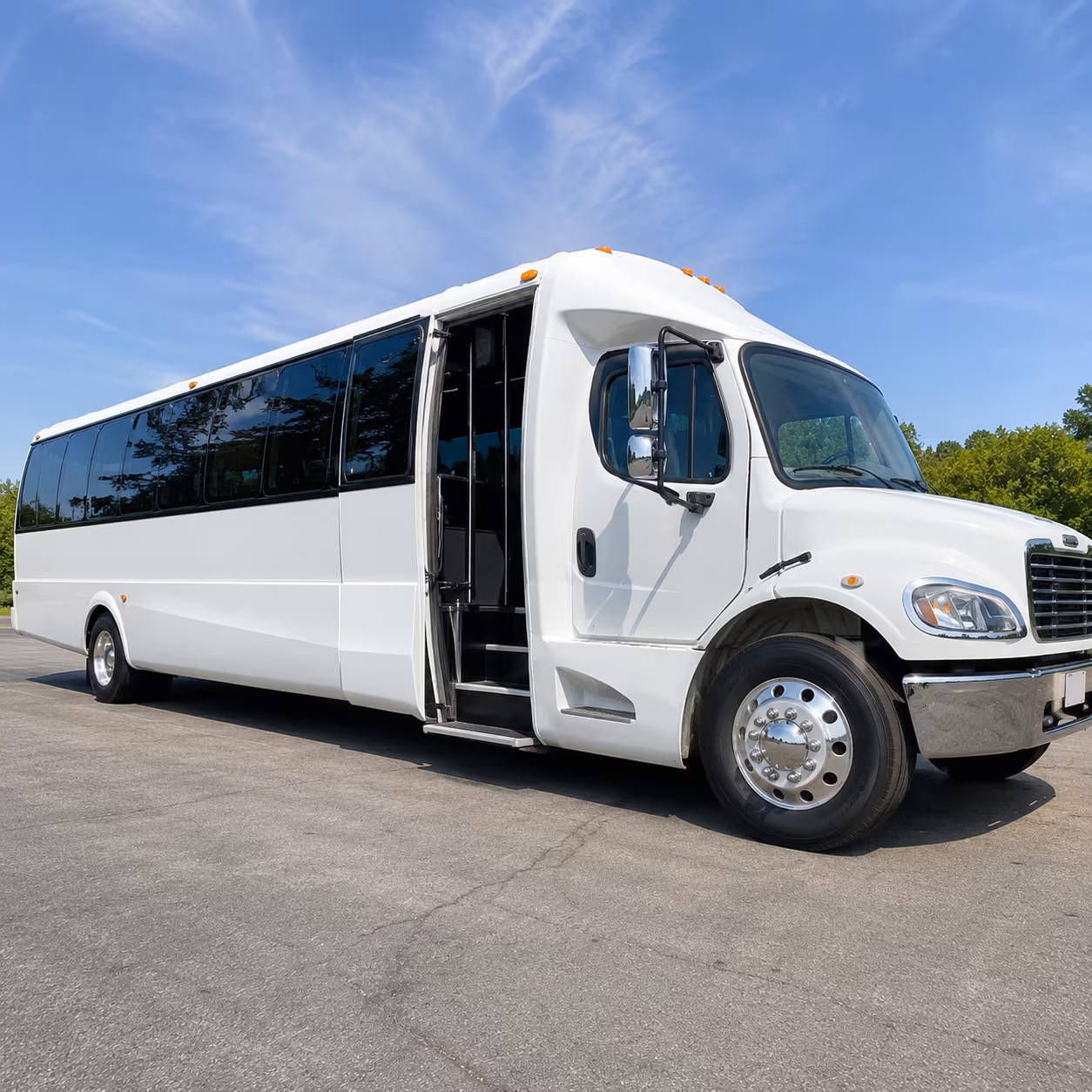 rent a bus in clovis for pre prom dinners and photo stops